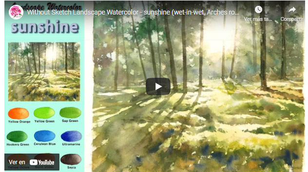 tutoriales-como-pintar-un-bosque-en-acuarela